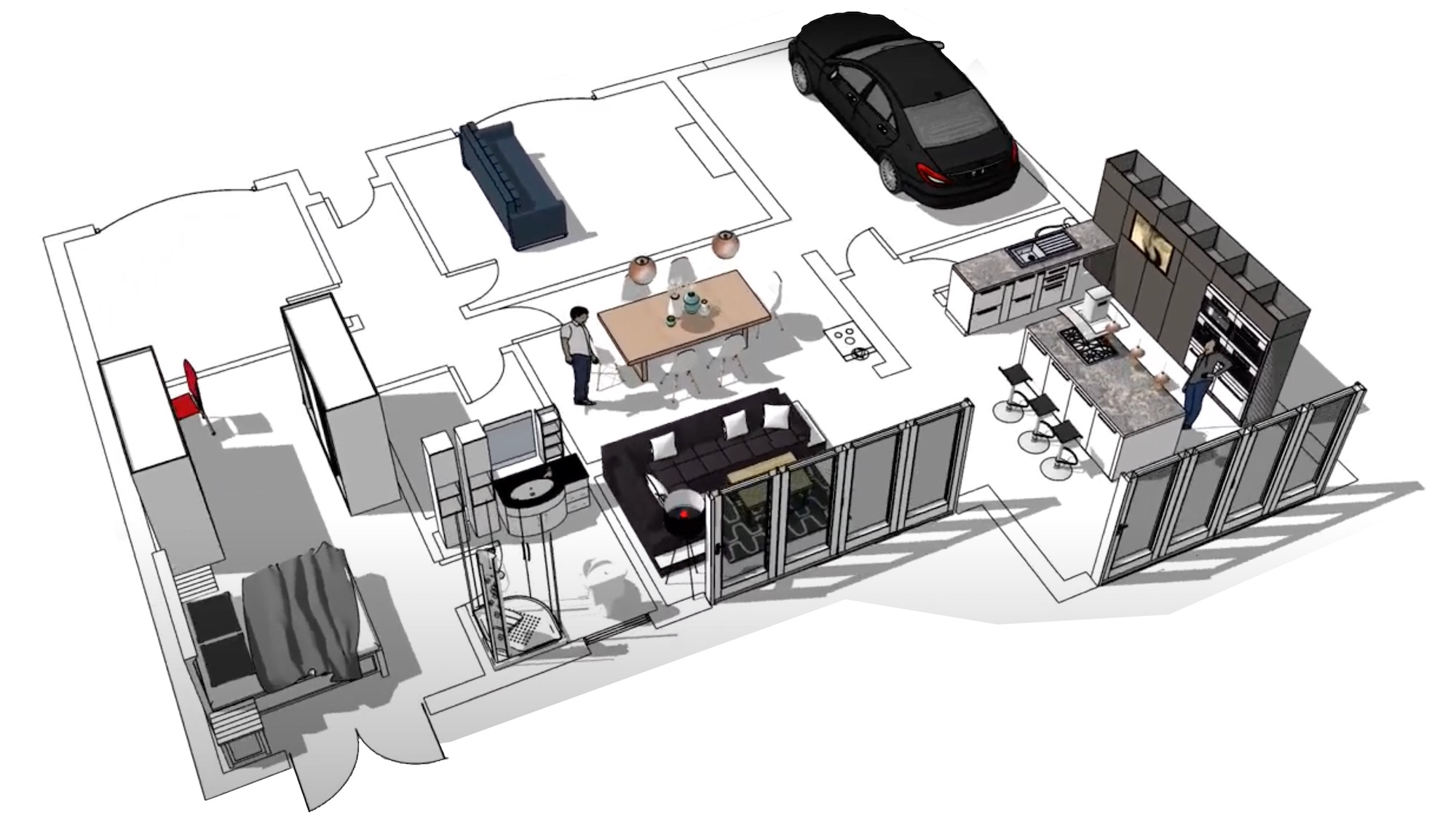 Open plan home extension