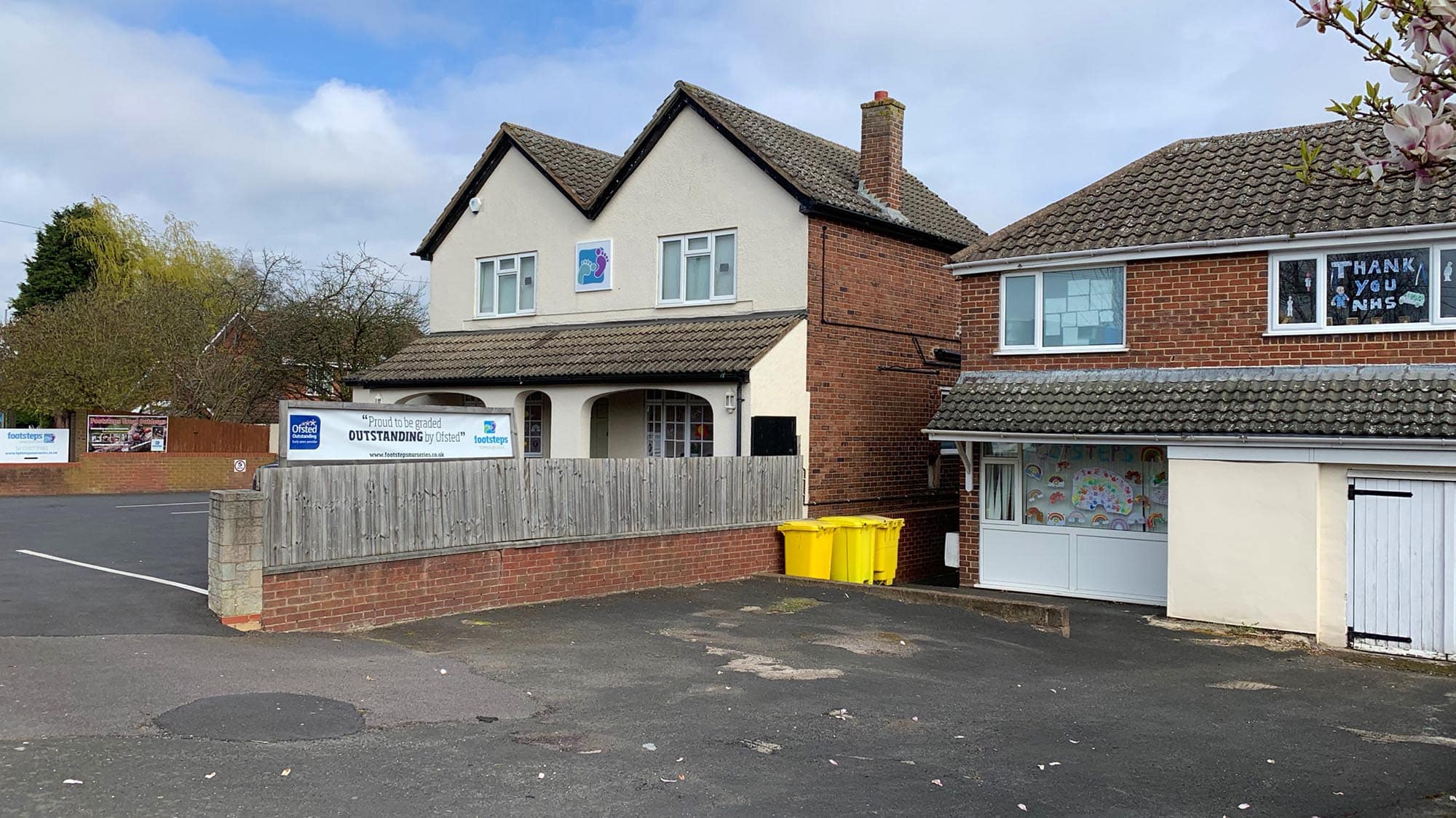 Commercial property before architectural planning and redevelopment