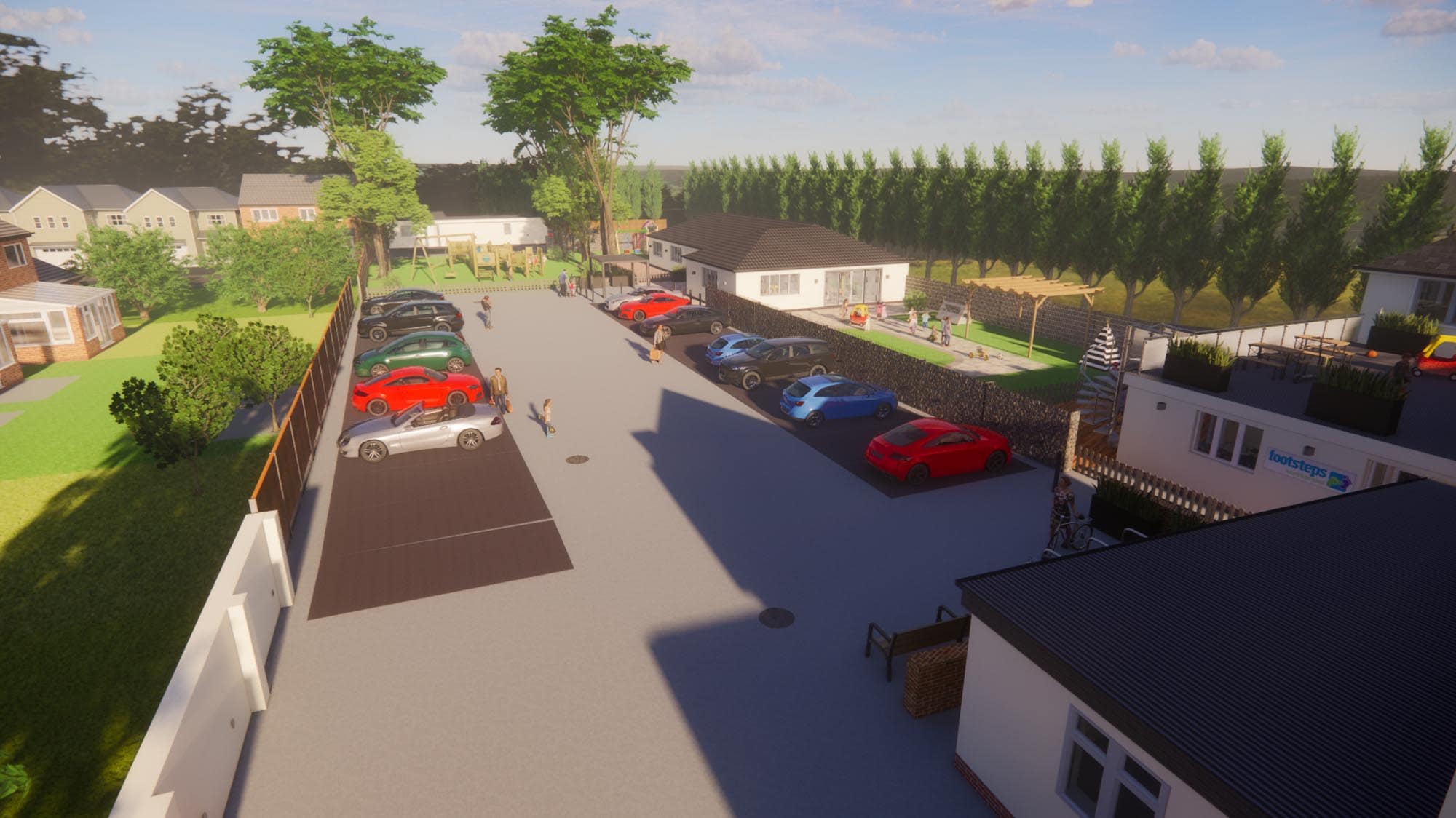 Architectural designs for commercial development of nursery property