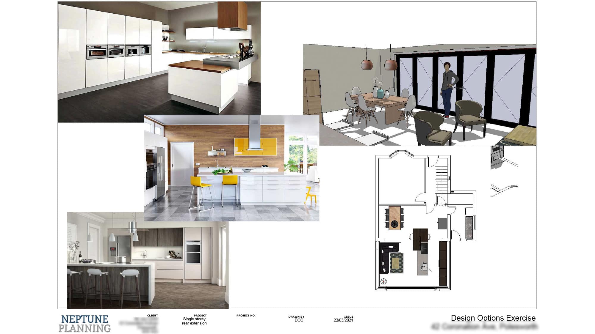3D design and style board for home extension