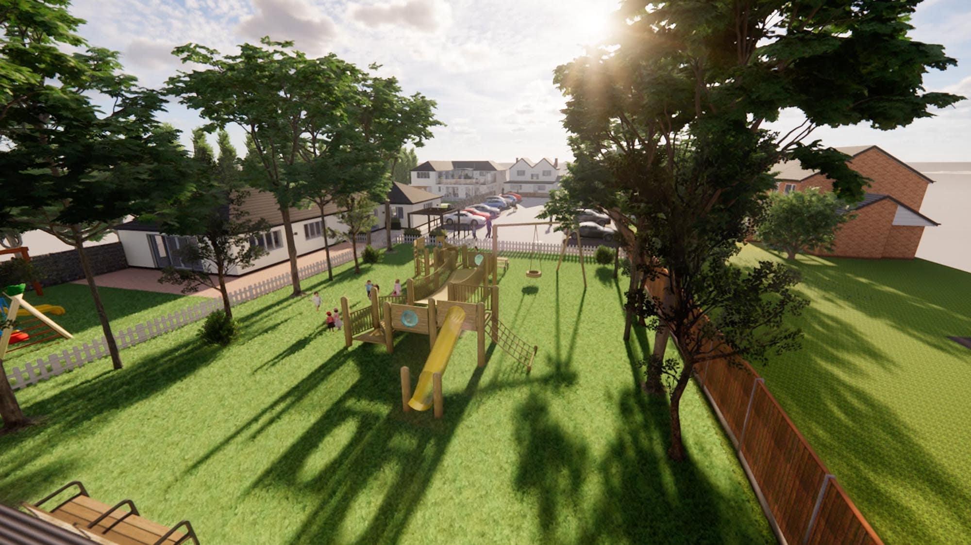 Virtual tour of commercial Building and landscaping premises