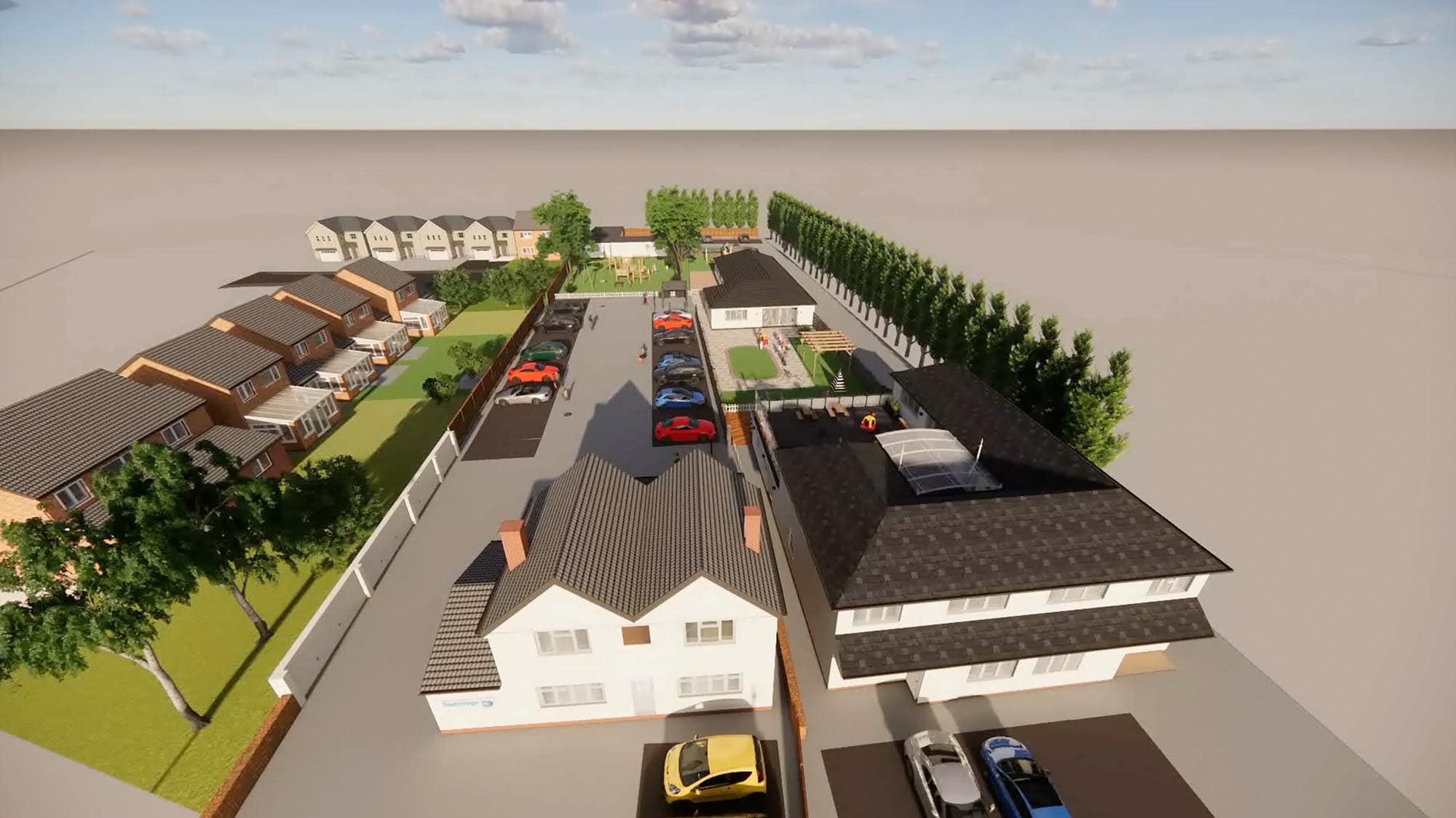 Neighbourhood 3D model for planning of commercial planning development