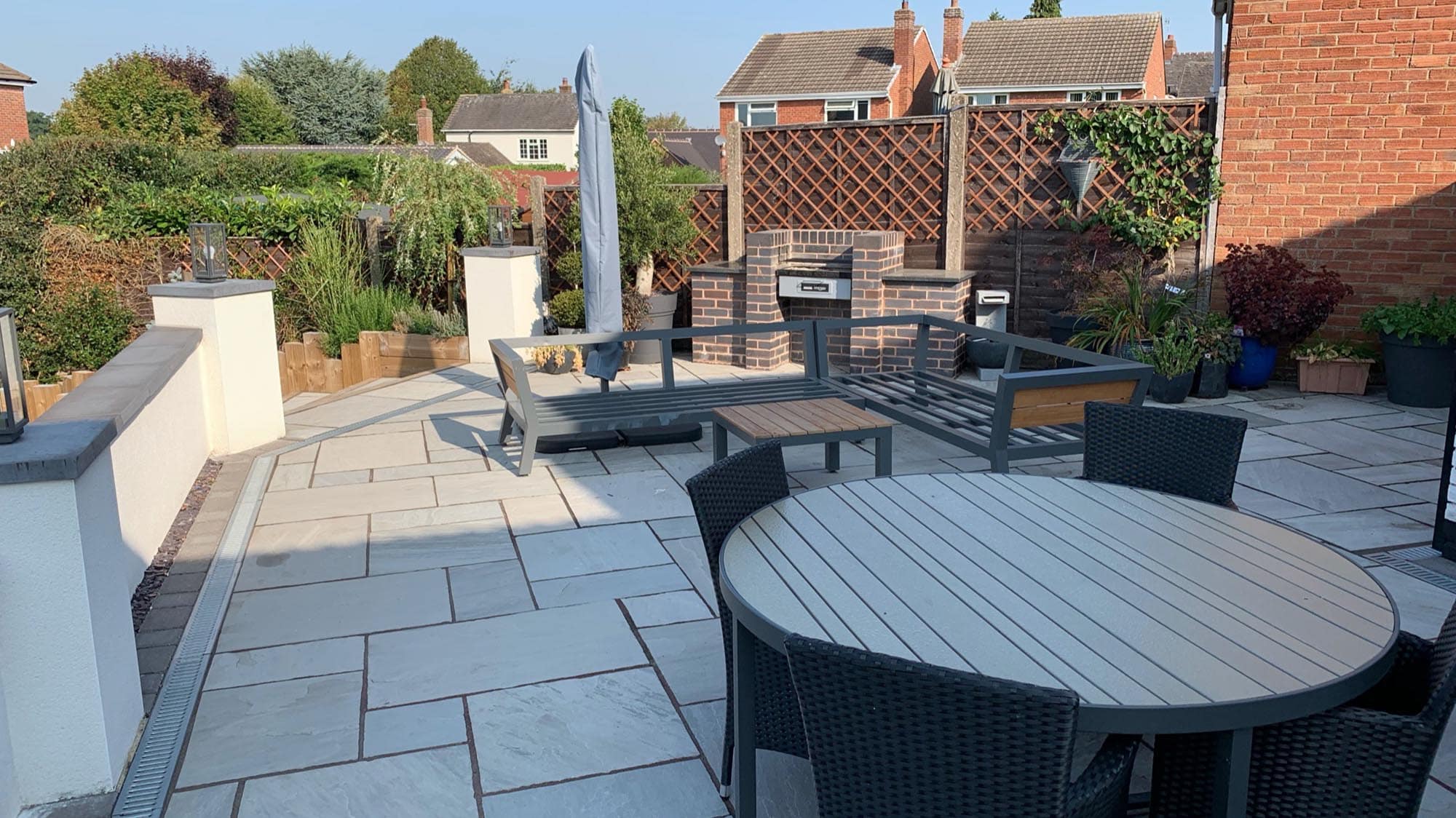 Garden landscaping project finished
