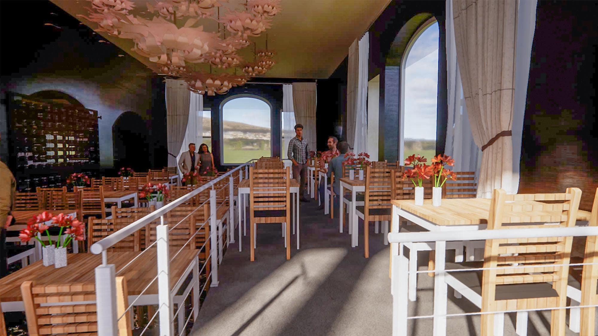 3D virtual tour of bar and restaurant renovation